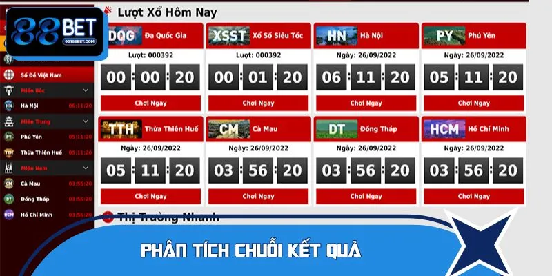 Người chơi cần chú ý đến chuỗi kết quả đã xuất hiện