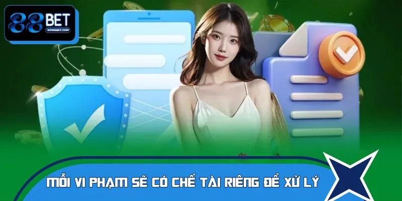 Mỗi vi phạm sẽ có chế tài riêng để xử lý